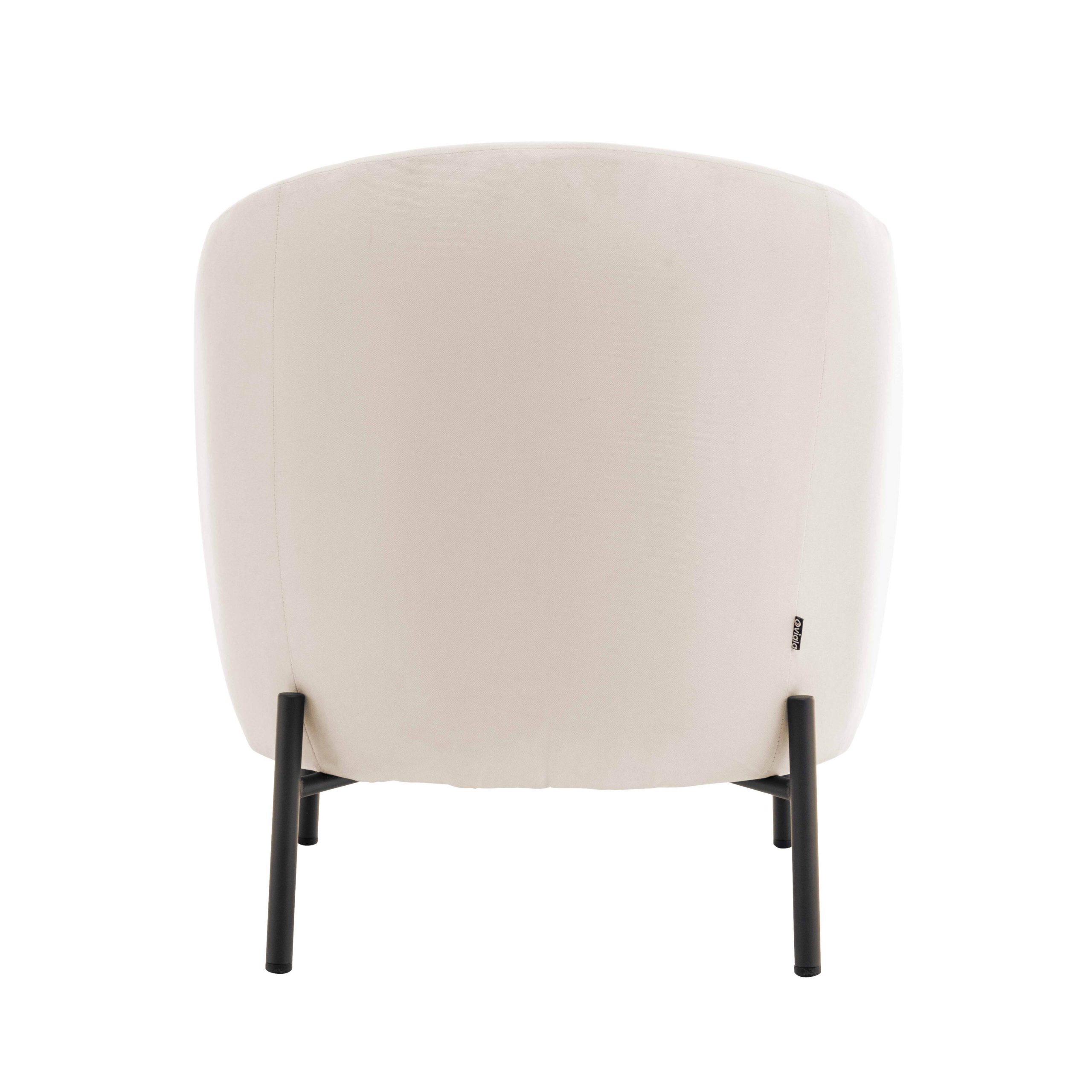 Fauteuil relax en tissu et métal JUDE